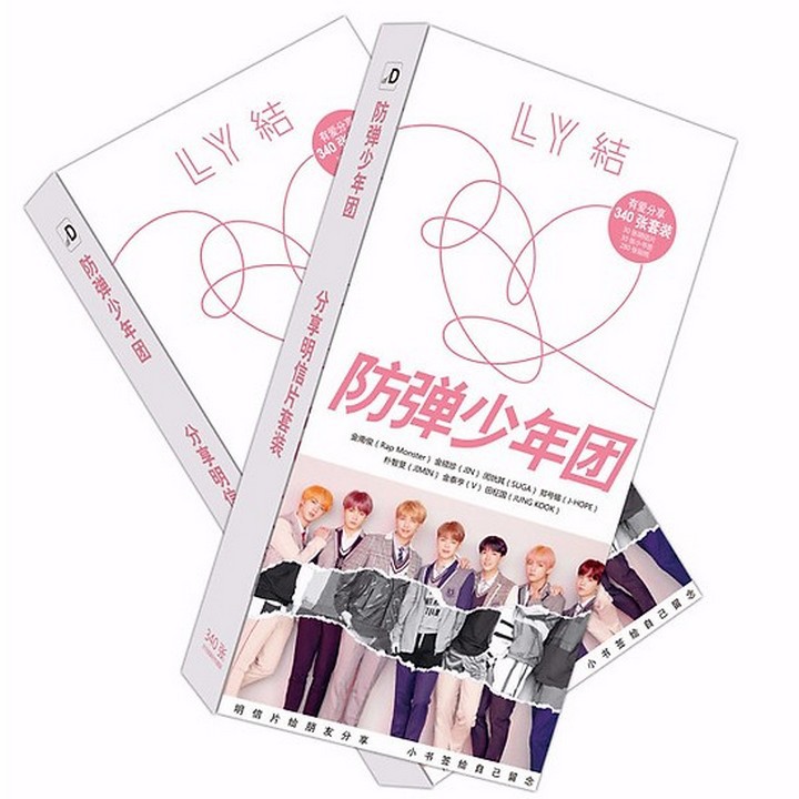 (15 mẫu) Postcard BTS Answer hộp ảnh bộ ảnh có ảnh dán + lomo + postcard bưu thiếp