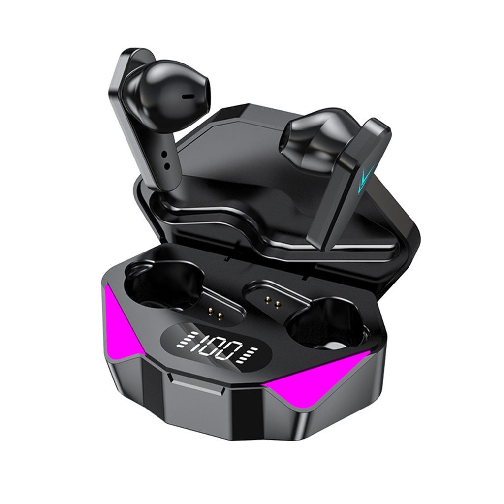 Game Wireless Earbuds with Deep Bass with Wireless Charging Case Running