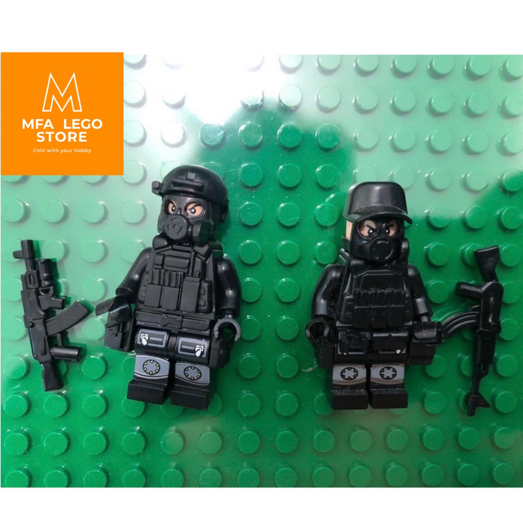 Đồ chơi lego swat  , lego quân đội - Đặc nhiệm SWAT , Đặc nhiệm GHOST [ TẶNG KÈM VŨ KHÍ ]