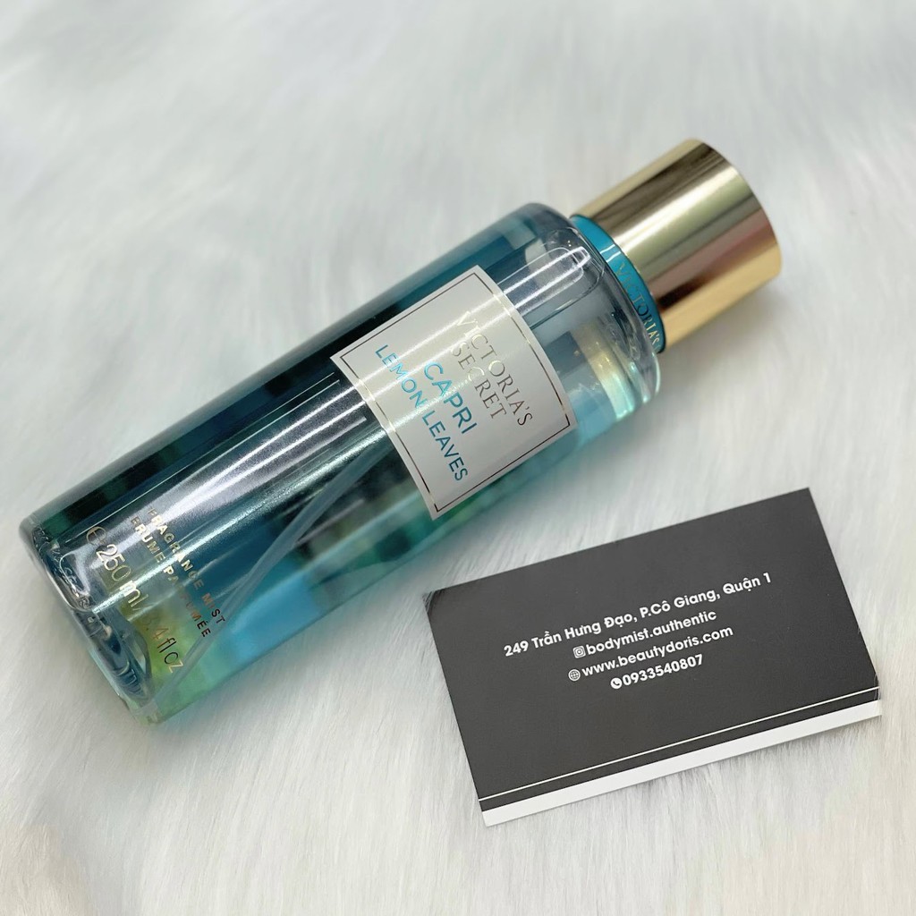 Capri Lemon Leaves xịt toàn thân Victoria Secret Xịt toàn thân