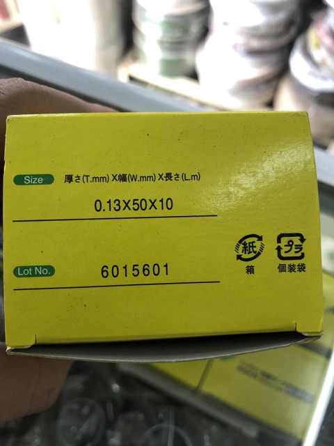 Băng keo vải chịu nhiệt máy ép 50mm x10m