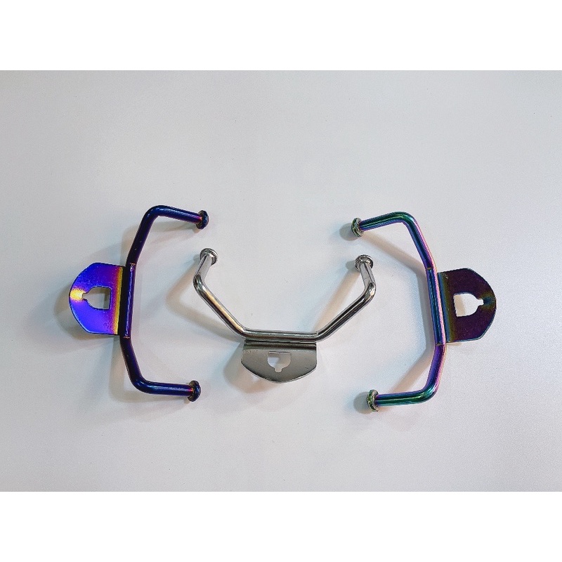 Móc treo đồ xe Vario inox & titan, móc máng đồ 2 càng inox không gỉ