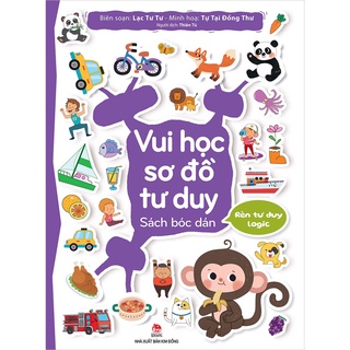 Sách - vui học sơ đồ tư duy - sách bóc dán - rèn tư duy logic