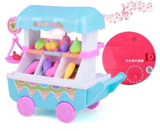 Bộ xe đẩy siêu thị có đèn nhạc