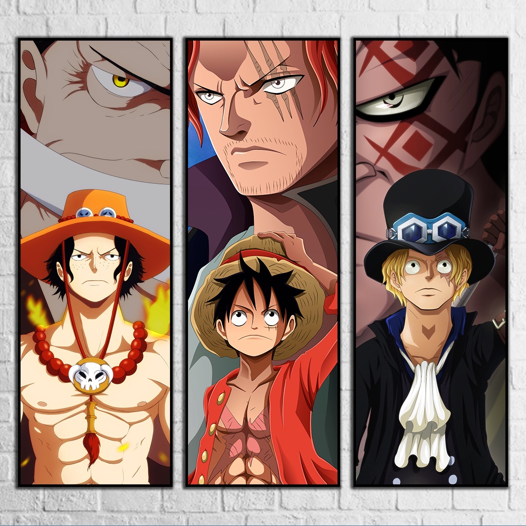 Tranh One Piece Treo Tường, Có Khung Composite, Kích thước 20x60cm