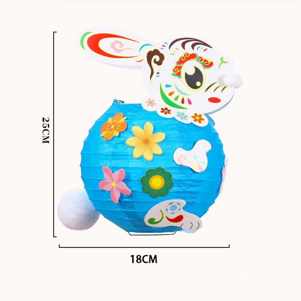 TAYLOR1 Lồng Đèn Điện Tử Hình Thỏ Phong Cách Trung Hoa Cổ Điển