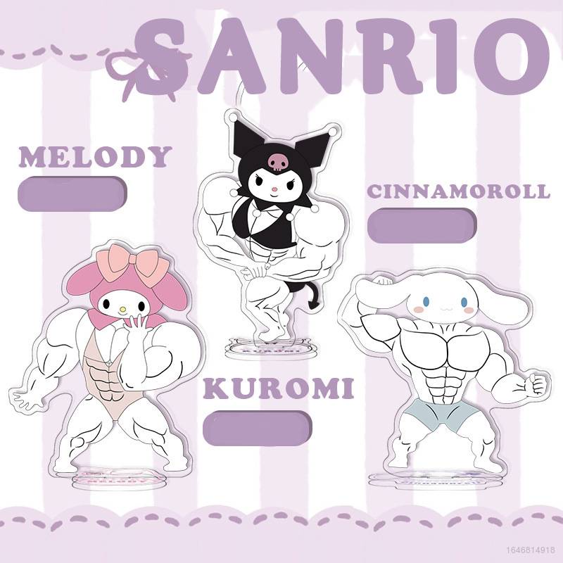 SANRIO Giá Đỡ Bằng Acrylic Hình Nhân Vật Hoạt Hình Kuromi Melody Cinnamoroll Cho Trang Trí Nhà
