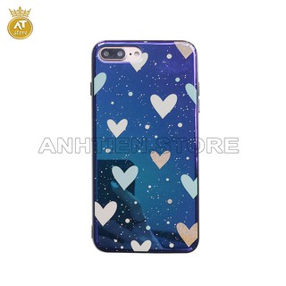 Ốp lưng trái tim dẻo bóng iphone 6 6plus 7 7plus 8 8plus