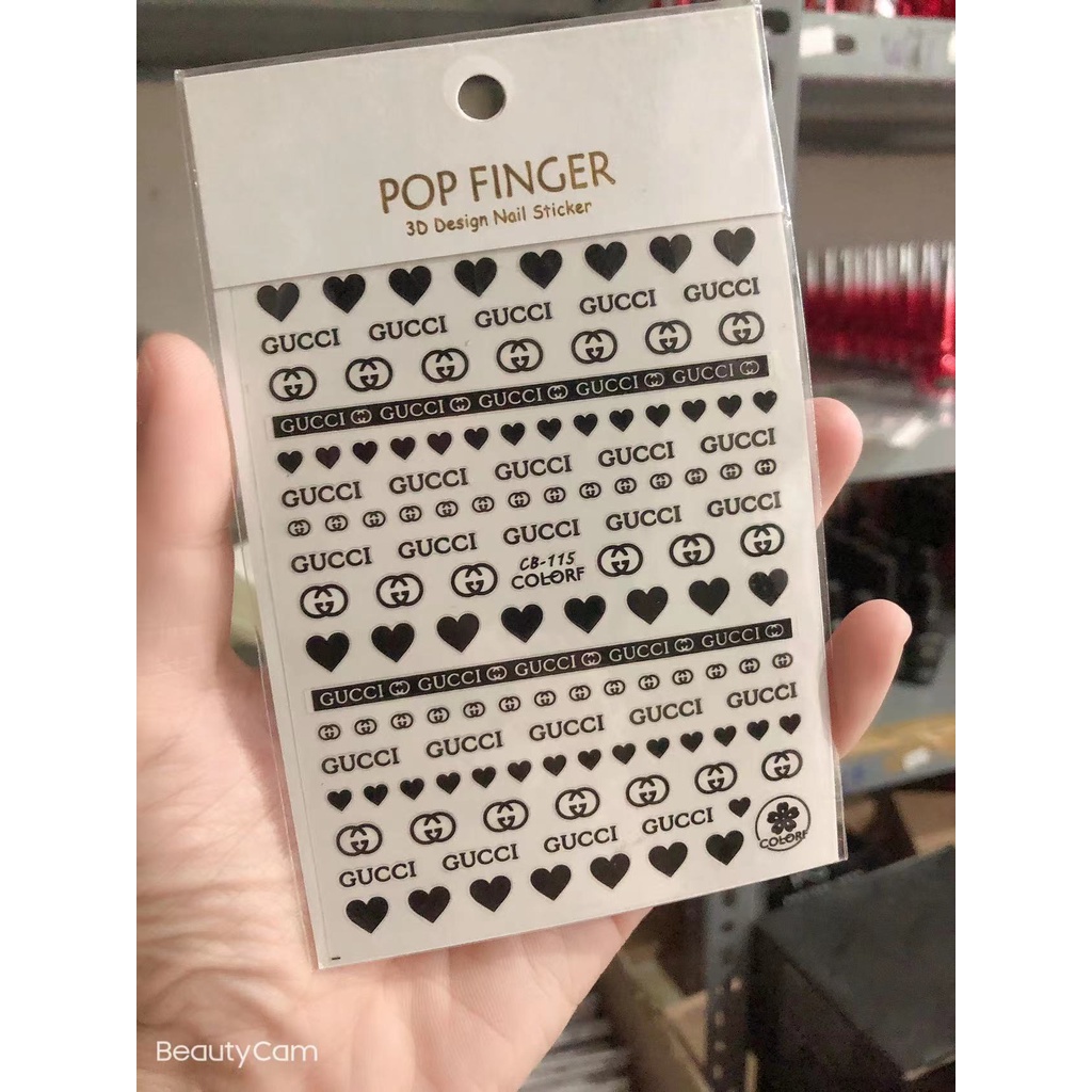 sticker trang trí nail