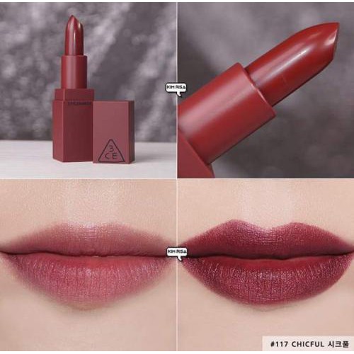 Son thỏi 3ce recipe mood lip color