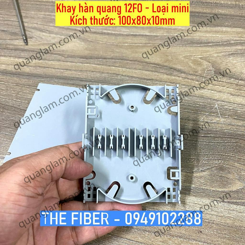Khay hàn quang 12FO loại mini - Kích thước 180x100x10mm