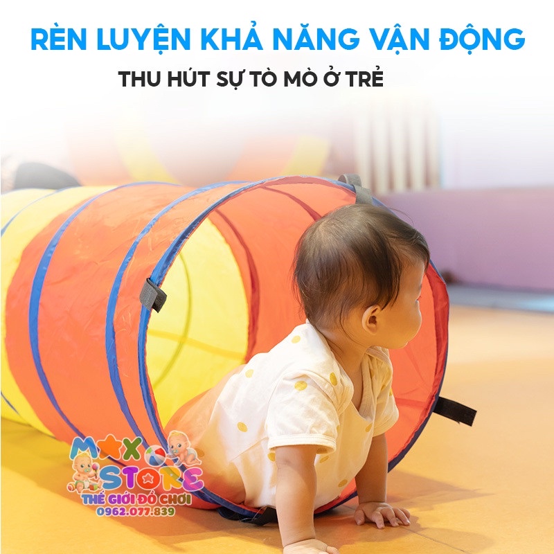 Ống chui vận đông 2 đầu cho bé