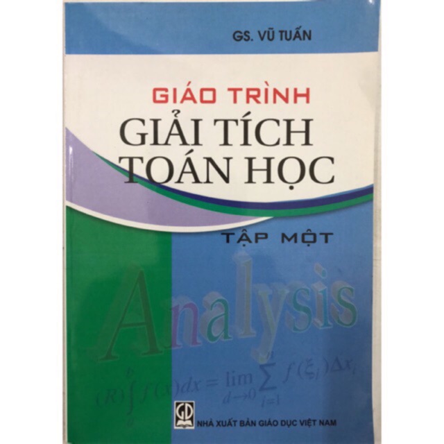Sách - Giáo trình Giải tích Toán học Tập 1