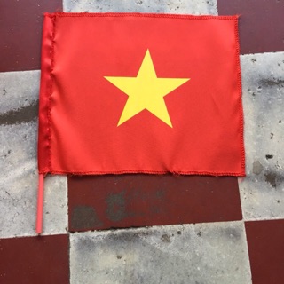 Cờ cầm tay ngôi sao cán ống hút