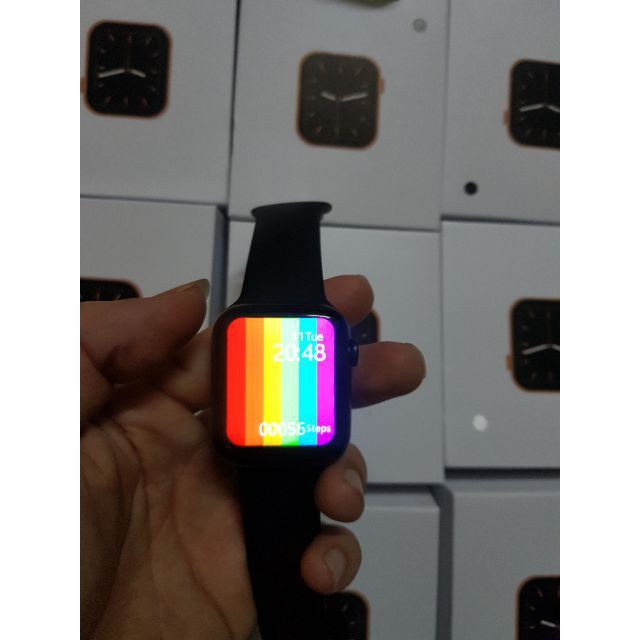 [ Rẻ Nhất Shopee + Có Video ]  Đồng Hồ Thông Minh W6 - Smart Watch 6 Series 6 - Màn Hình Tràn Viền - Kháng Nước Giá Rẻ