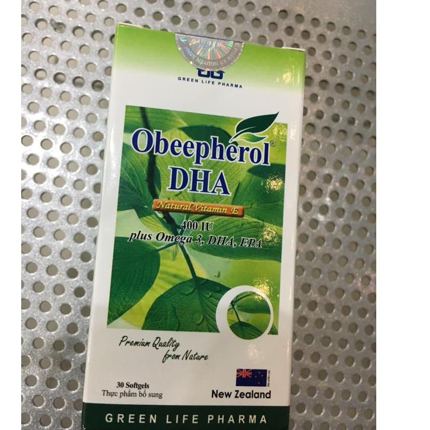 Vitamin E 400 IU Obeepherol DHA- Giúp bổ sung vitamin E hiệu quả