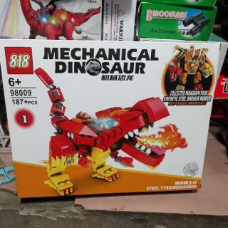 Hộp đồ chơi lê go khủng long cho bé 177 - 188 chi tiết