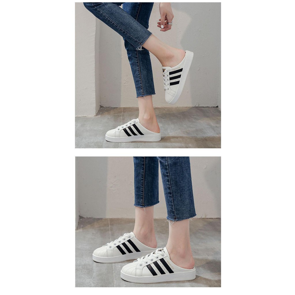 Giày nữ superstar, giày lười nữ hở gót | BigBuy360 - bigbuy360.vn