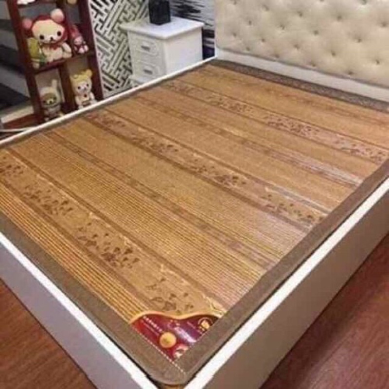 Chiếu Trúc Tăm Tre Vân Gỗ 1,2m 1,5m 1,6m 1,8m