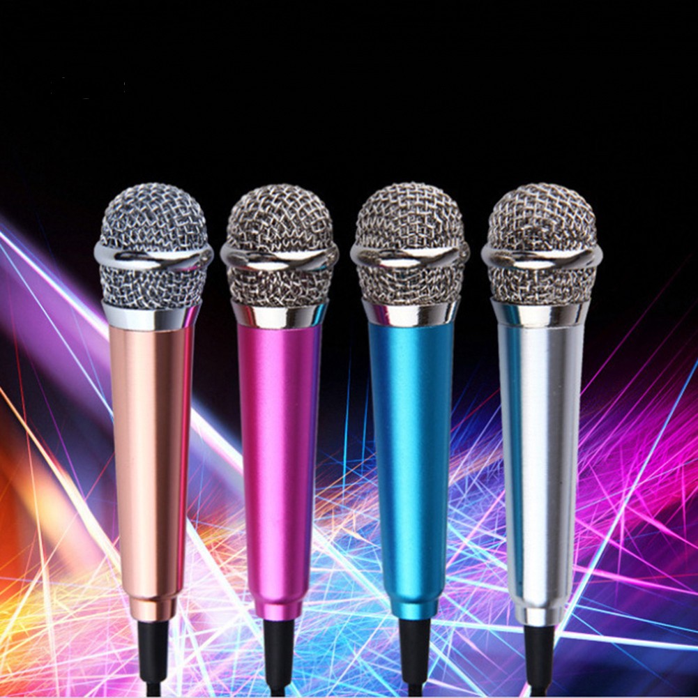 Micro Mini Có Dây Giắc Cắm 3.5mm Dùng Để Hát Karaoke Cho Điện Thoại / Laptop