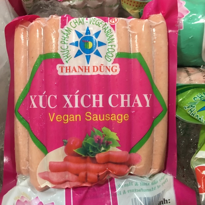 Xúc xích thuần chay thanh dũng,gói 500gam
