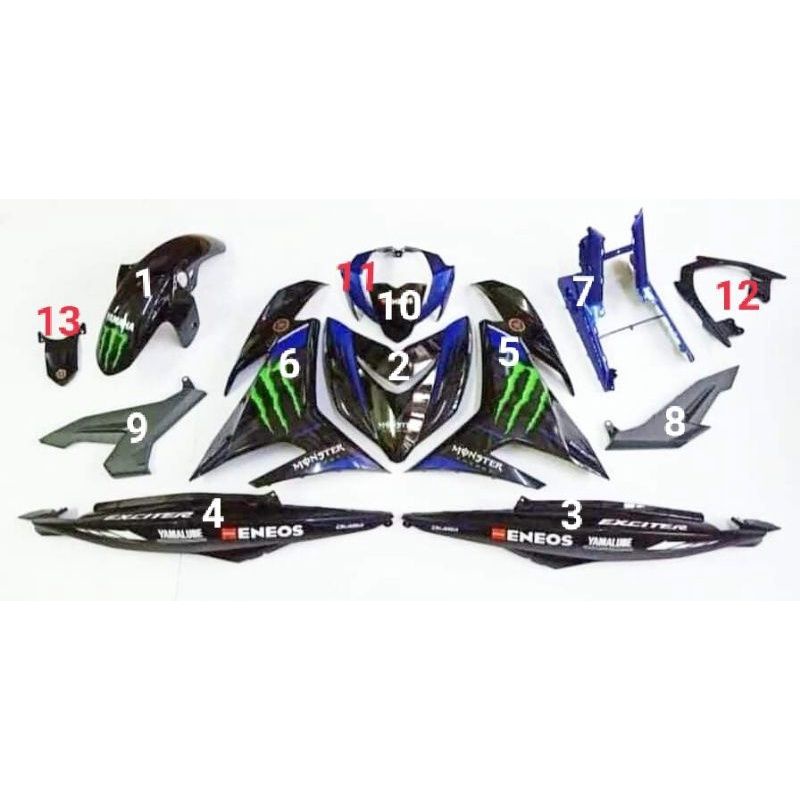 Dàn áo Exciter 150 Phiên Bản Monster Chính Hãng Yamaha