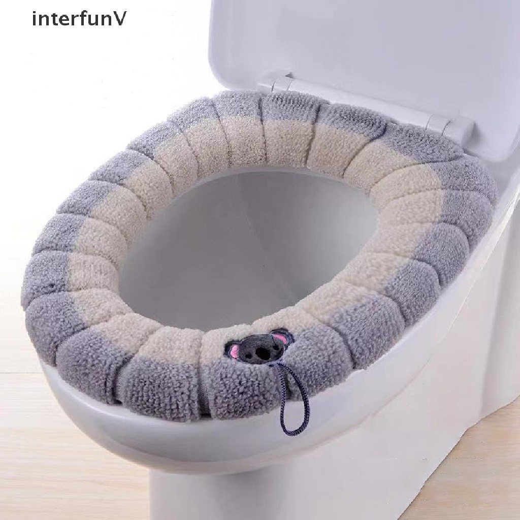1 Vỏ Bọc Ghế Ngồi Toilet Mềm Mại Có Thể Giặt Lại Tiện Dụng