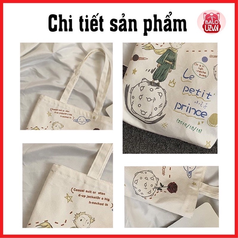 Túi tote vải canvas nam nữ unisex đi học đi chơi , túi xách đeo vải bố ulzzang thời trang nhiều ngăn đẹp rẻ