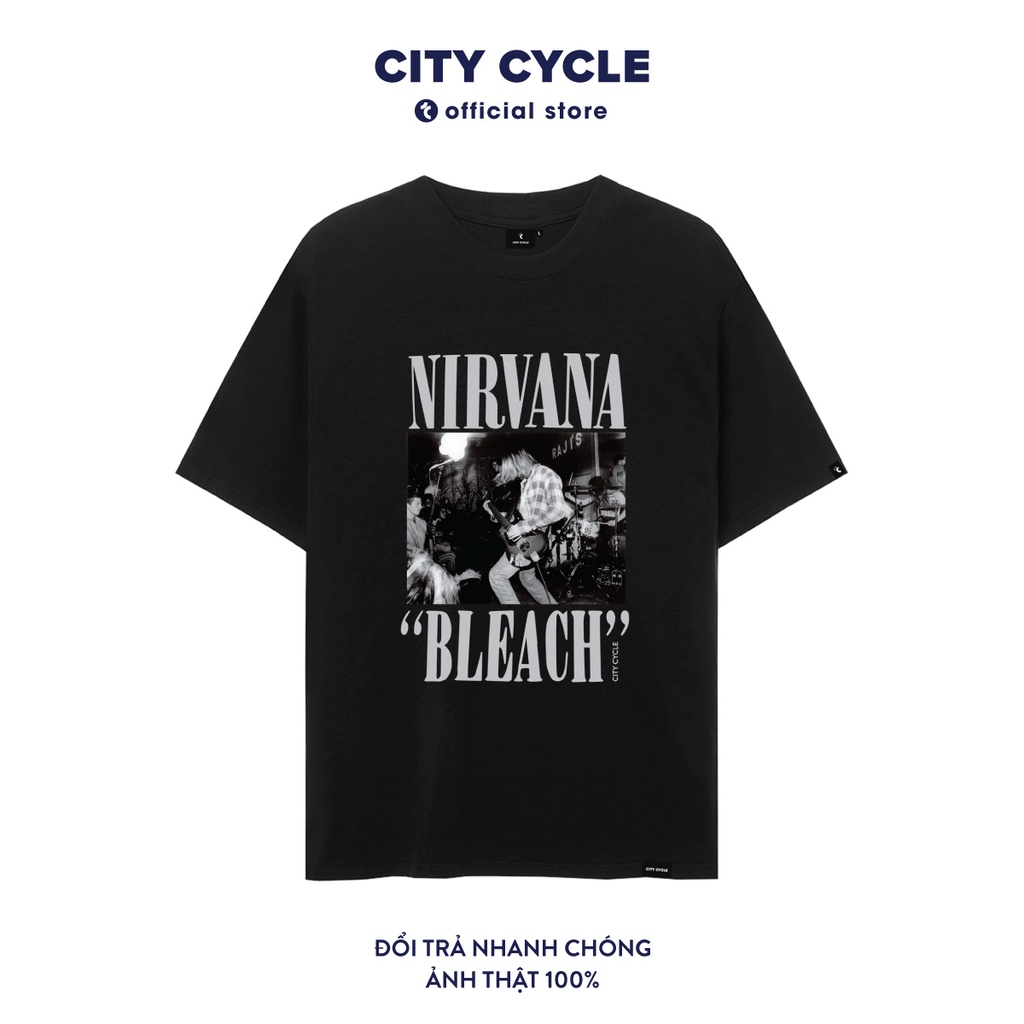 Áo thun nam nữ Nirvana Bleach City Cycle - Áo thun tay lỡ Unisex form rộng Local Brand