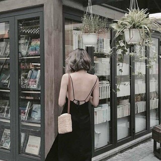 [KÈM QUÀ TẶNG] Đầm maxi xẻ tà buộc dây lưng