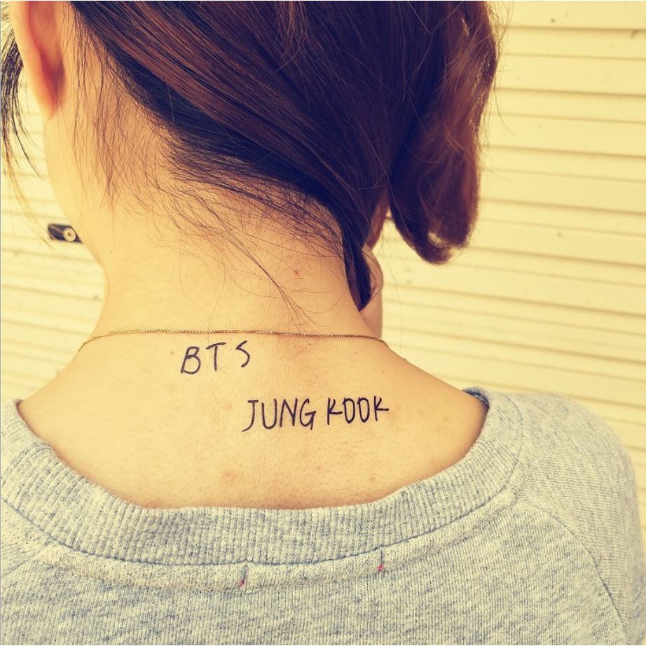 Tattoo (hình xăm) BTS, Wanna one, GOT7, Twice