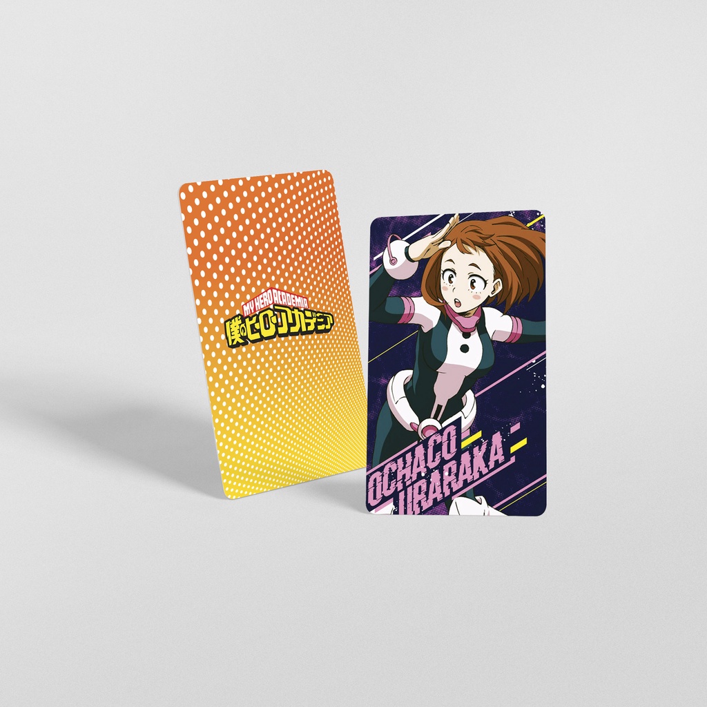 Thẻ My Hero Academia Bo Góc 9x5.4 Giấy Couche