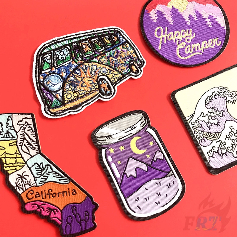 ☸ VSCO：Purple Vibes - Series 01 Romantic Passion Iron-on Patch ☸ 1Pc/5Pcs DIY Sew on Iron on Badges Patches