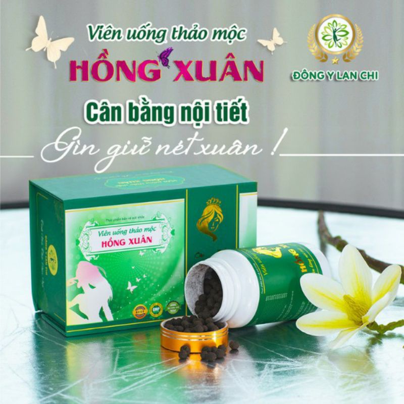 viên uống Hồng xuân Lan Chi_điều kinh_tăng 1hộp trà thảo mộc lan chi