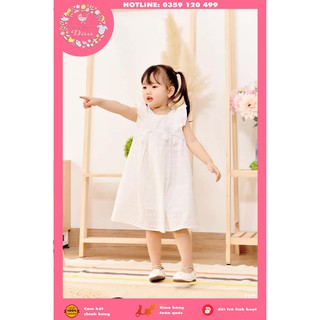 VÁY TIỂU THƯ JUNE CHO BÉ GÁI MÀU TRẮNG - SIZE TỪ 1 - 10 TUỔI