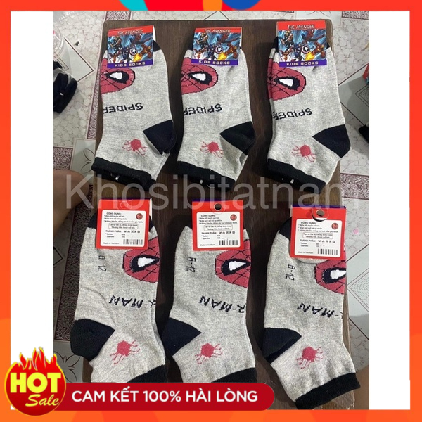 Combo 10 Đôi Tất Vớ Trẻ Em Cho Bé Trai 1-12Tuổi cotton loại 1