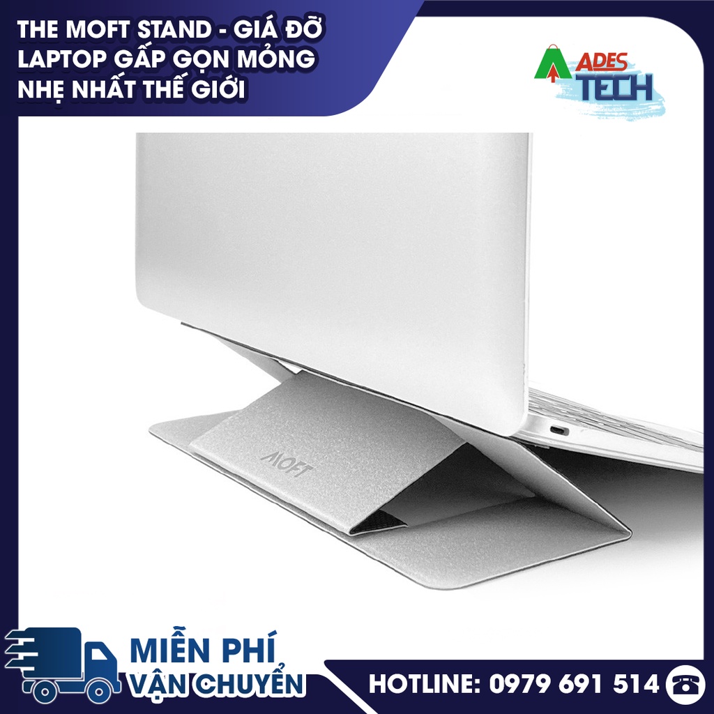 The Moft Stand - Giá Đỡ Laptop Gấp Gọn Mỏng Nhẹ Nhất Thế Giới - Bảo Hành Chính Hãng