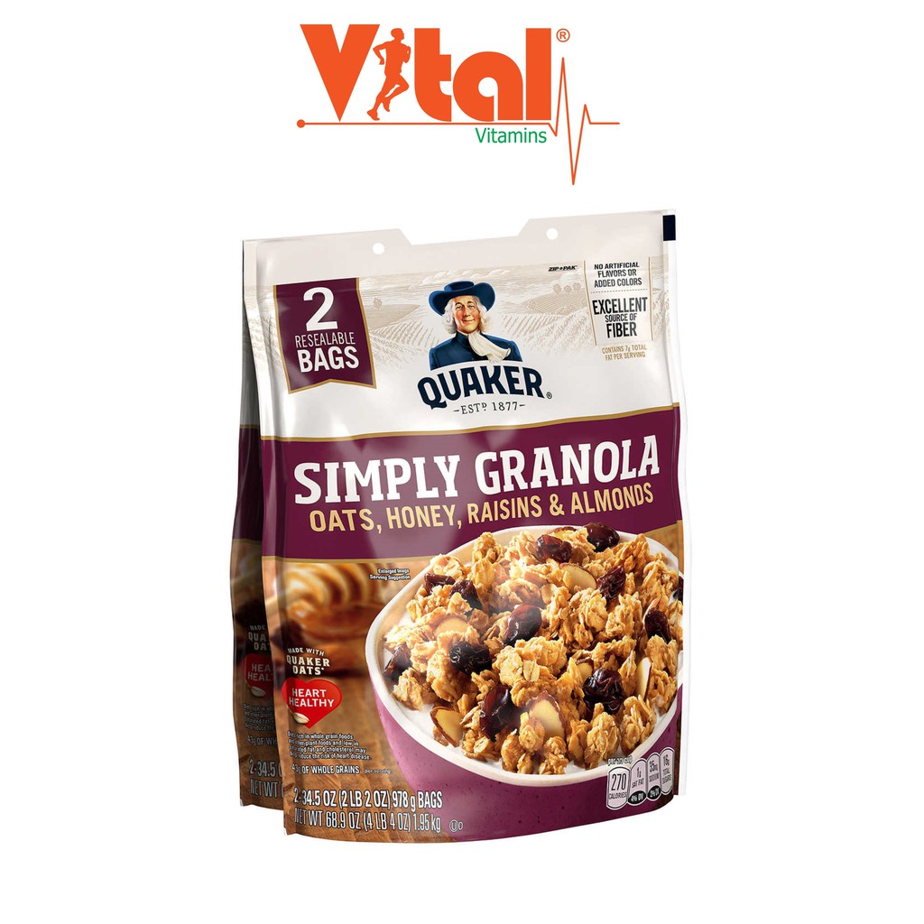 Yến Mạch Ăn Liền Quaker Granola 978gr