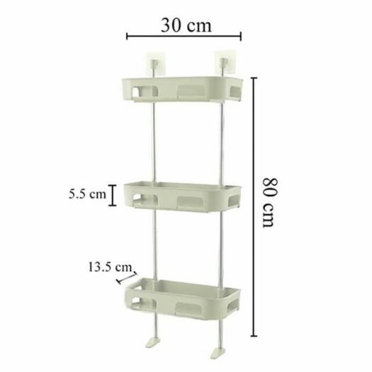 Kệ phòng tắm đa năng 2, 3 tầng tiện lợi tiết kiệm không gian tăng tính thẩm mỹ, rẻ vô đối