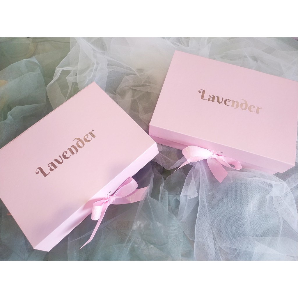 🎁Hộp Quà Nam Châm IN TÊN theo yêu cầu dạng xếp 25x18x9 cm