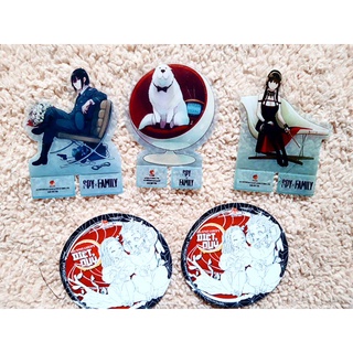 Phụ kiện standee poster SPY X FAMILY và lót ly thanh gươm diệt quỷ