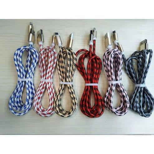 Cáp sạc điện thoại dây dù 1 met cổng micro usb
