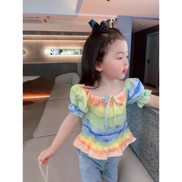 Quần áo bé gái - Bộ quần áo cầu vồng cực xinh (08-18kg) - Tiệm nhà Su