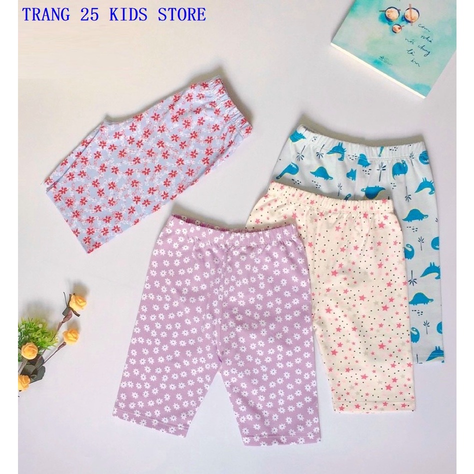 [Sale 30%)Quần Thun Bé Gái Form ôm , Vải xuất Dư đẹp , legging lửng Size 8kg-20kg