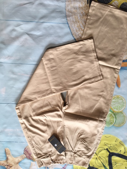 Quần kaki ống đứng chun lưng kiểu hàn quốc