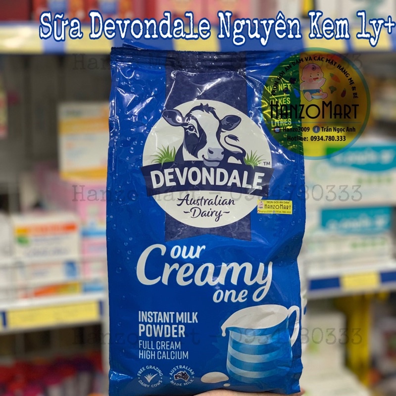 SỮA BỘT DEVONDALE 1KG - ÚC NK CHO BÉ