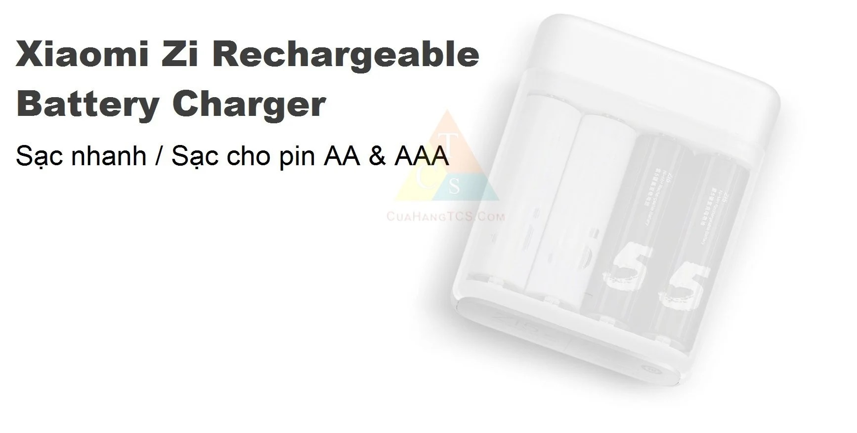 BỘ SẠC PIN AA,AAA XIAOMI ZMI (Không kèm củ sạc)BH 15 ngày