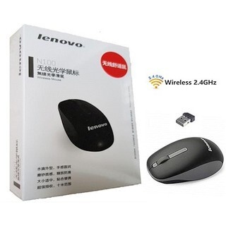 CHUỘT MÁY TÍNH KHÔNG DÂY WIRELESS LENOVO N100 ĐEN DÙNG PIN, THIẾT KẾ BO TRÒN, ĐỘ NHẠY CAO