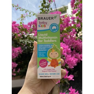 Thực phẩm bảo vệ sức khỏe BRAUER BABY & KIDS LIQIUD MULTIVITAMIN FOR TODDLERS 100ML