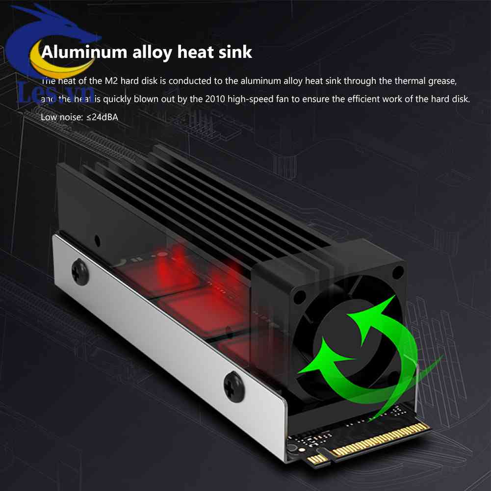 Bộ TảN NhiệT M.2 SSD PCI-E NVMe M2 2280 Cho Ổ CứNg